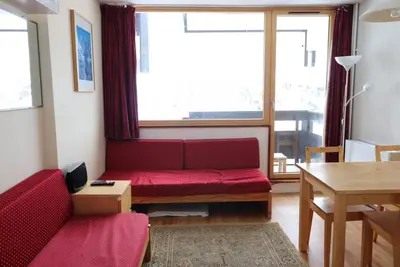Image de À 300m des pistes de ski, 2ème étage, vue lac, balcon, télévision, casier à ski, 21m², Tignes
