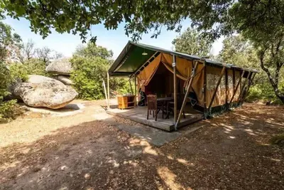 Image de Lodge Safari Standard 25m² 2 chambres - terrasse, en pleine nature (sans sanitaires) 5 personnes