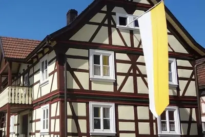 Image de Gemütliche Fewo im Fachwerkhaus mit Kachelofen, Direkt am Radweg