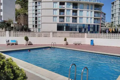 Appartement en Bord de Mer avec Piscine - 1 Chambre à Peníscola, Proche Vieille Ville