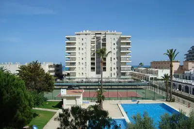 Image de Appartement Bord de Mer à Peñíscola avec Piscine, Tennis et 2 Chambres