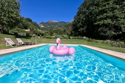 Image de Stunning converted Olive Mill with Pool, Scenic Waterfall, Bbq, 15mins to beach