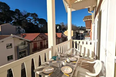 Image de Duplex T3 lumineux avec balcon, parking et Wifi à Arcachon