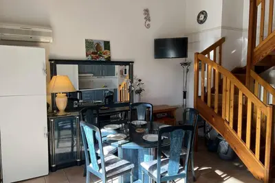 Image de Joli T3 mezzanine villa mitoyenne piscine proche plage Rochelongue Cap d'Agde