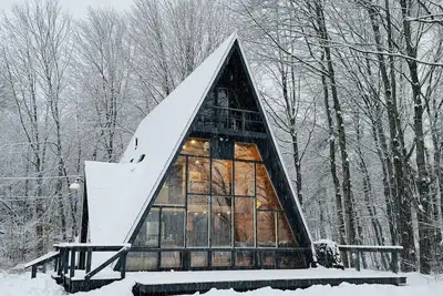 Image de Modern A-frame w Mountain Views - North Conway