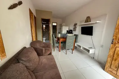Casa de Frente Para a Praia, Localizada há 01 km de Coroa Vermelha