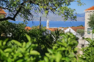 Image de Entire artistic house with organic garden, terrace with sea view and fire place