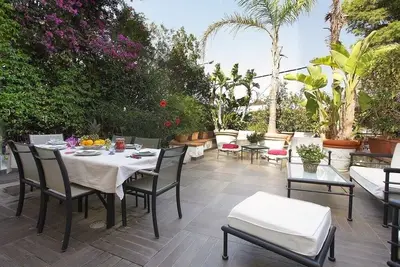 Image de Bluehome addaura/mondello sea view with outdoor spaces.