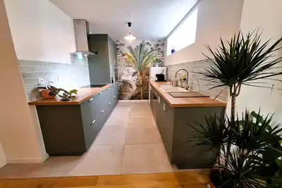 Image de loft 70m², au calme au milieu des jardins, grand confort.