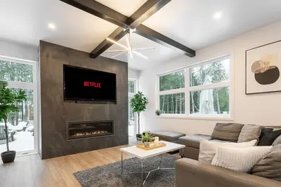 Image de Ozö en Nature | Spa 4-saisons | Foyer | Billard & Babyfoot | Ac | Piscine | Lac