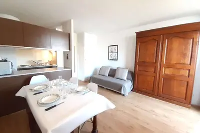 Image de Studio cosy 4 pers avec balcon et kitchenette au Pla d'Adet