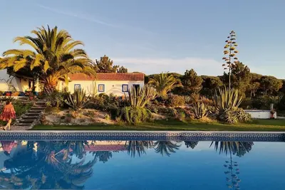 Image de Villa in Melides with pool and sunset view