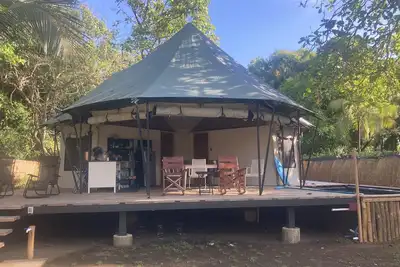 Image de Safari tent on the beach. Near Manuel Antonio, nature, beach and plunge pool