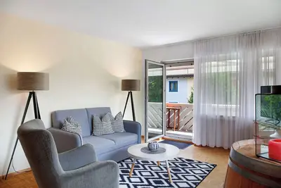 Image de Appartement 'Ferienwohnung Panoramablick' avec vue sur les montagnes, balcon et Wi-Fi
