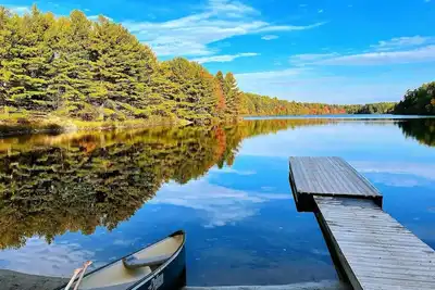 Image de ☀Private Waterfront LogStyle Cottage With Lakeview!