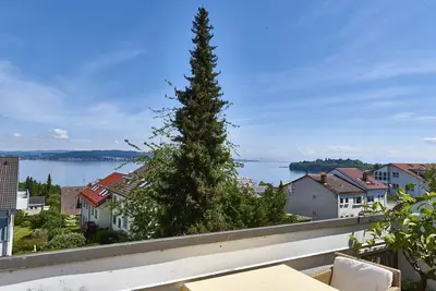 Image de Appartement \"Bodenseeblick\" avec vue sur le lac, balcon et Wi-Fi