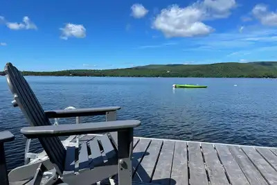 Image de Long Pond Camp; Lakeside; Private Dock; Sunsets; Walk to Belgrade Lakes Village!