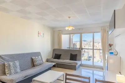 Image de Appartement 'Ciudad Antena' avec piscine partagée, terrasse privée et climatisation