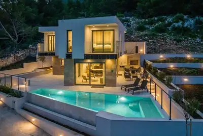 Image de Beachfront Villa Aurelia with heated Pool, Sauna & Fitness