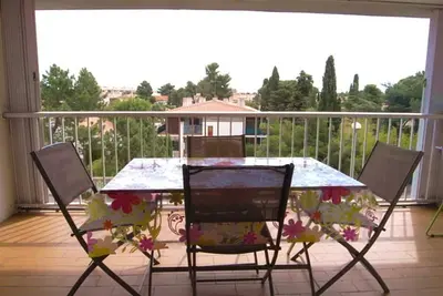 Image de Appartement Climatisé 2 Pièces, 4 Pers, Terrasse, Piscine, à 500m de la Plage, Parking Sécurisé
