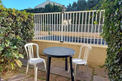 Image de Studio Cabine 4 Pers. avec Wifi, Piscine, Parking à 500m de la Plage d'Argelès