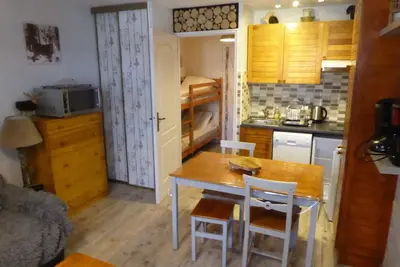 Image de Studio Cabine résidence les Airelles parking casier à skis balcon vue lac