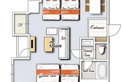 Image de Junior Suite Room 1 double bed  3 semidouble bed / Miyazaki Miyazaki