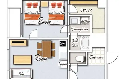 Image de Junior Suite Room 2 semidouble beds with kitche / Miyazaki Miyazaki