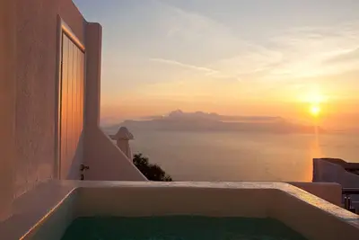 Image de Magical Santorini Villa | 1 Bedroom | Villa Nereid | Beautiful Sea Views & Private Jacuzzi | Fira