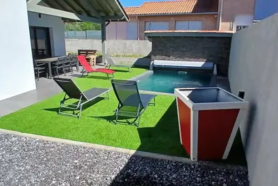 Image de Maison neuve avec piscine à 5 min de la plage