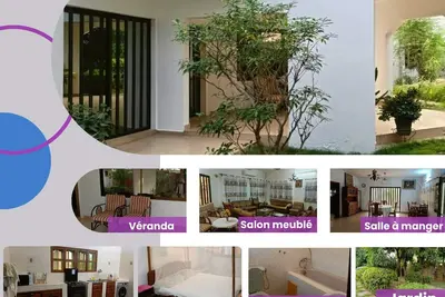 Image de Cotonou, Fidjrossè: maison avec jardin, proche plage, restaurants & commerces