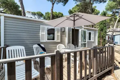 Image de Mobil-home | Classic | 2 Ch. | 4/6 pers. | Terrasse surélevée non couverte | A/C