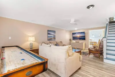 Steps to Beach | Backyard | Shuffle Board | A/C