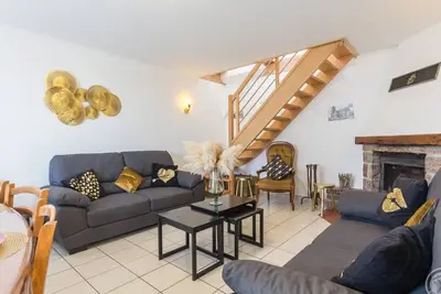 Maison familiale avec jardin clos, proche plage, animaux admis, parking, WiFi