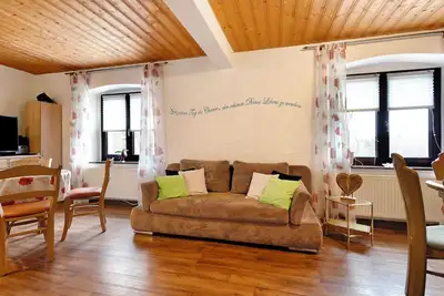 Image de Appartement \"Buchhaus Vier - Erdgeschoss\" avec terrasse partagée et Wi-Fi