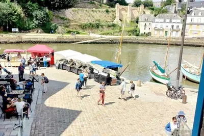 Image de Vue magique exceptionnelle : 2 pièces sur le port de St-Goustan