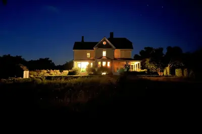 A Block Island landmark with historic charm, gardens, long water views