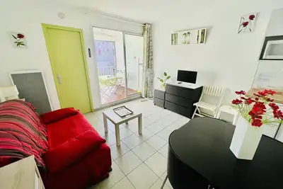Image de Studio rénové, 4 pers, parking privé, proche port et plage - Cap d'Agde