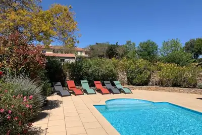 Image de Villa Classée 4* Climatisée, au calme piscine - proche mer et vignes