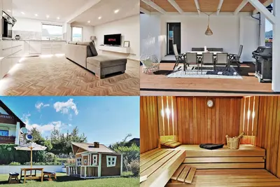 212 m² FeelGood holiday home with 2 apartments, garden, terrace, grill & sauna!