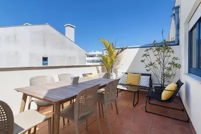 Image de Maison de vacances 'My Beach House Esposende' avec vue sur la mer, Wi-Fi et climatisation