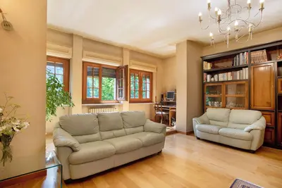 Appartement 'Il Giardino Di Aosta' avec vue sur les montagnes, jardin partagé et Wi-Fi