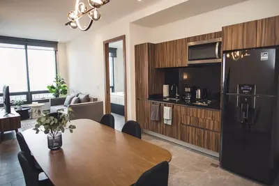 Fully equipped kitchen, high speed internet, comfy king-size bed and a small sofa bed.