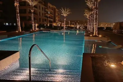 Carrara White 3br Apt W/Garden view and Pool