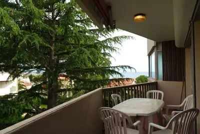 Image de T2 à 50m de la plage avec piscine, animaux admis, parking privé