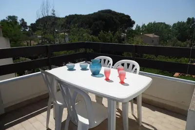 Image de Studio cab. climatisé avec terrasse, pk privé et piscine - Grau d'Agde