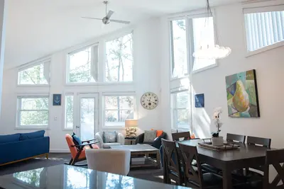 Contemporary coastal retreat nearby Falmouth beaches! w/ spacious living area