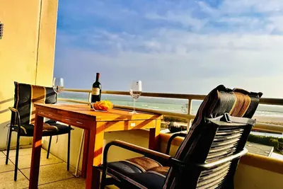 Image de Südbalkon mit Meerblick Direkt am Sandstrand, Fahrstuhl, Eigener Stellplatz