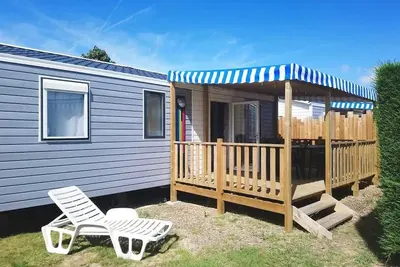 Image de ZEcamping 5* animé 600m plage parc aquatique mobil-home Tv Bbq 27m2