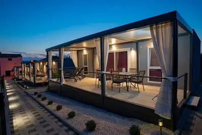 Appartement de deux chambres avec la terrasse et la vue sur le mer Sveti Filip i Jakov, Biograd (A-18632-a)